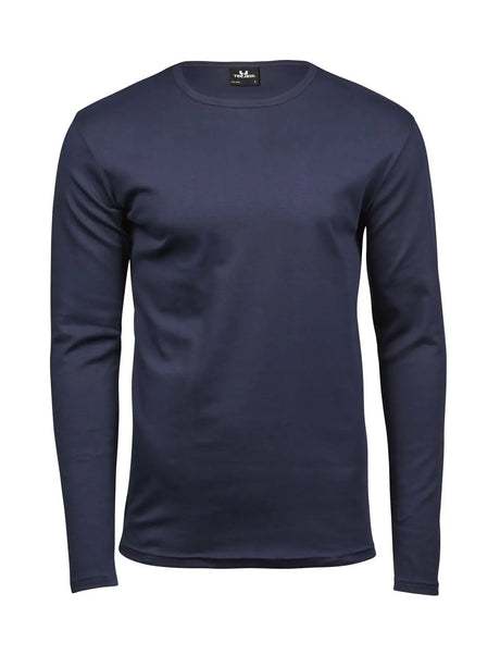 T-shirt Long Sleeve Interlock Tee Uomo | Tee Jays - Blu