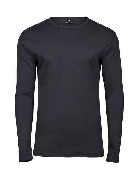 T-shirt Long Sleeve Interlock Tee Uomo | Tee Jays - Grigio