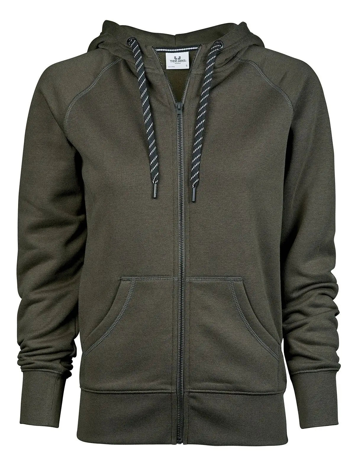 Felpa Ladies Fashion Full Zip Hood Donna | Tee Jays - Verde