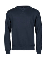 Felpa Ribbed Interlock Crew Neck Uomo | Tee Jays - Blu