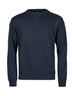 Felpa Ribbed Interlock Crew Neck Uomo | Tee Jays - Blu