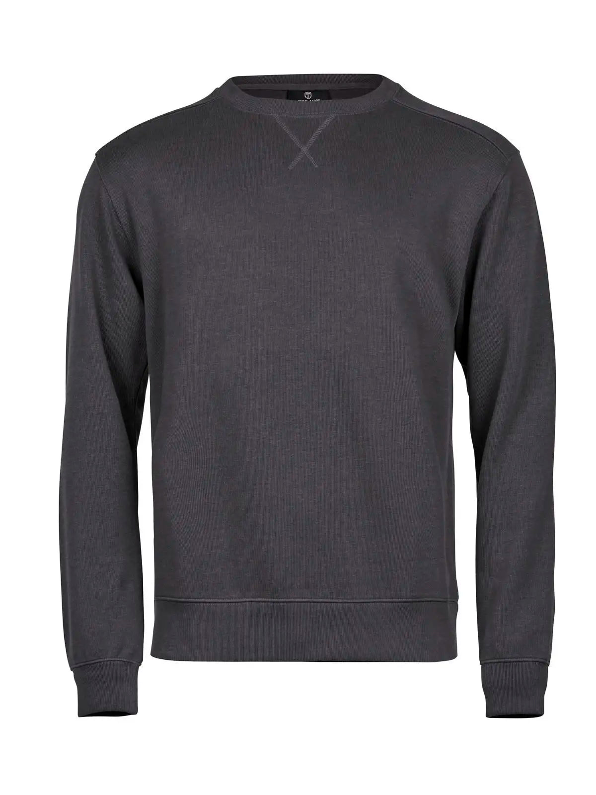 Felpa Ribbed Interlock Crew Neck Uomo | Tee Jays - Grigio