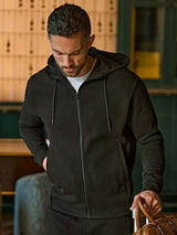 Felpa Ribbed Interlock Hooded Full Zip Uomo | Tee Jays