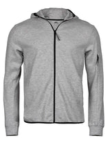 Felpa Athletic Hooded Full Zip Sweat Uomo | Tee Jays - Grigio