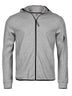 Felpa Athletic Hooded Full Zip Sweat Uomo | Tee Jays - Grigio