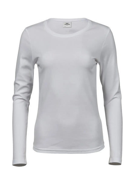 T-shirt Ladies Long Sleeve Interlock Tee Donna | Tee Jays - Bianco