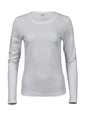 T-shirt Ladies Long Sleeve Interlock Tee Donna | Tee Jays - Bianco