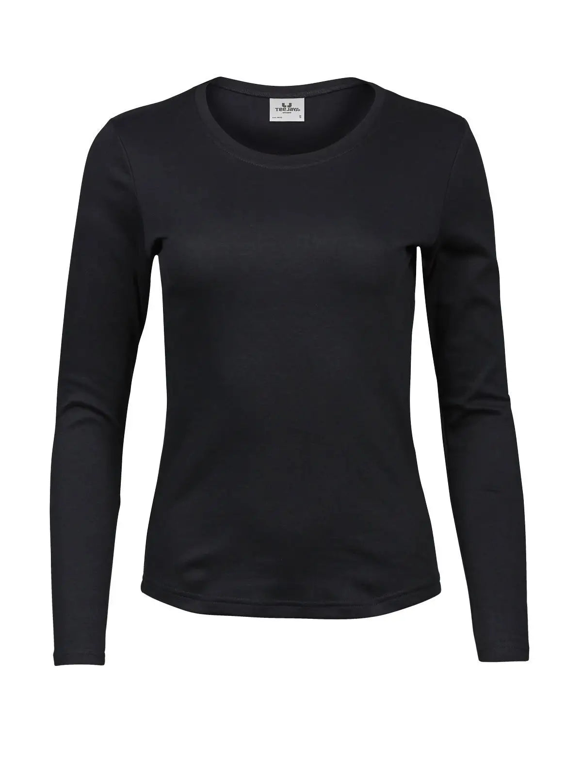 T-shirt Ladies Long Sleeve Interlock Tee Donna | Tee Jays - Nero