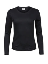 T-shirt Ladies Long Sleeve Interlock Tee Donna | Tee Jays - Nero