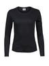T-shirt Ladies Long Sleeve Interlock Tee Donna | Tee Jays - Nero
