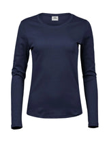 T-shirt Ladies Long Sleeve Interlock Tee Donna | Tee Jays - Blu