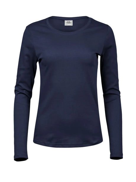 T-shirt Ladies Long Sleeve Interlock Tee Donna | Tee Jays - Blu
