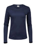 T-shirt Ladies Long Sleeve Interlock Tee Donna | Tee Jays - Blu