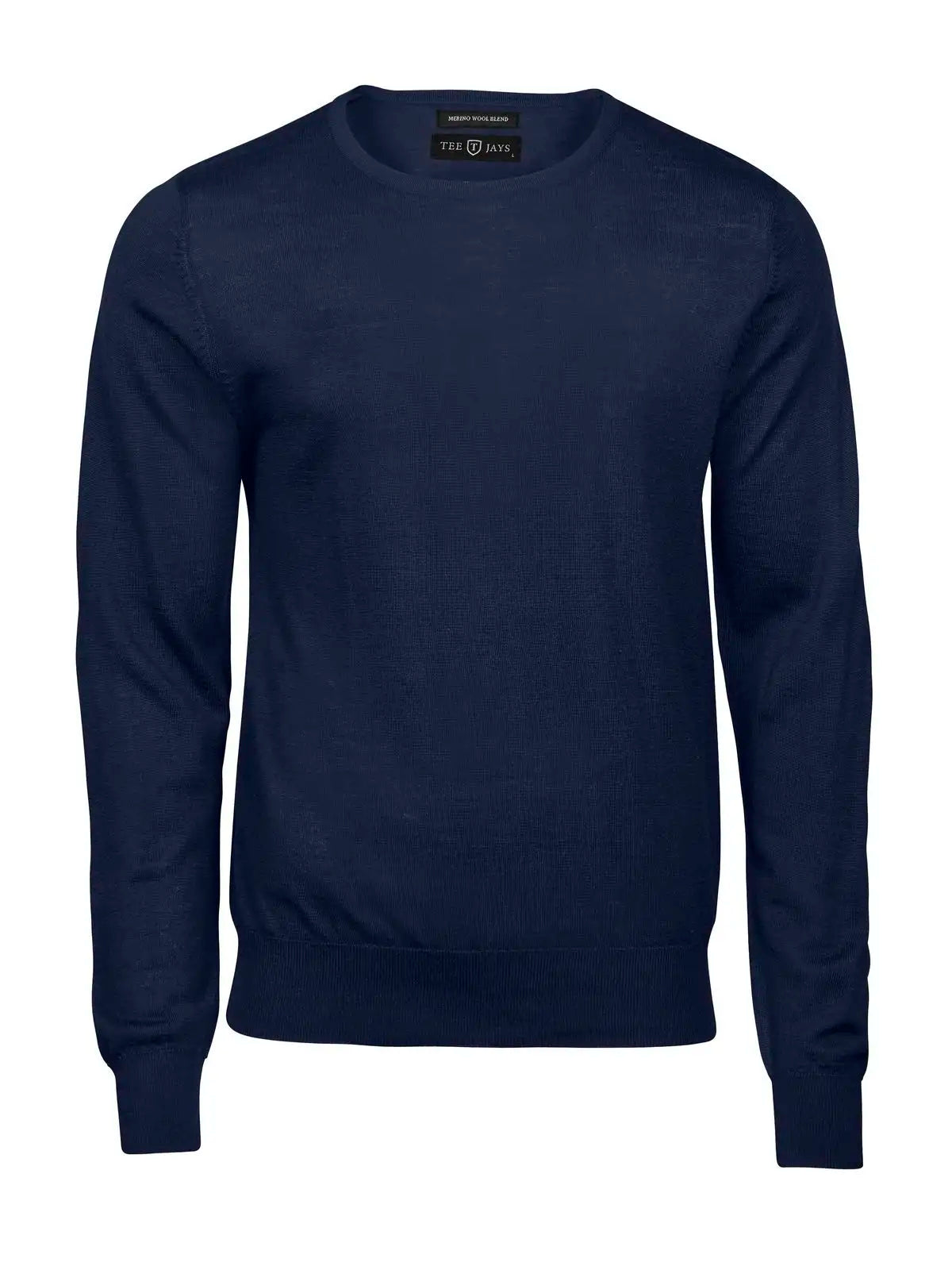 Maglione Girocollo Uomo in Misto Lana - Blu - Tee Jays