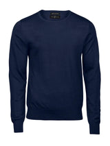 Maglione Girocollo Uomo in Misto Lana - Blu - Tee Jays