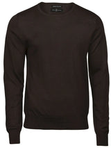 Maglione Girocollo Uomo in Misto Lana - Marrone - Tee Jays