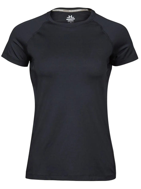 T-shirt Ladies cooldry tee Donna | Tee Jays - Black