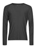 T-shirt Long Sleeve cooldry tee Unisex | Tee Jays - Black Melange
